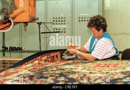 Halbmond Teppichwerke Oelsnitz Deutschland Stockfoto Bild
