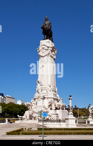 Praça Marques de Pombal Platz in Lissabon, Portugal, Europa Stockfoto