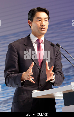 Philipp Roesler, Bundesminister für Wirtschaft und Technologie, FDP, BDI-Tag der deutschen Industrie, 27. September 2011, Berlin Stockfoto