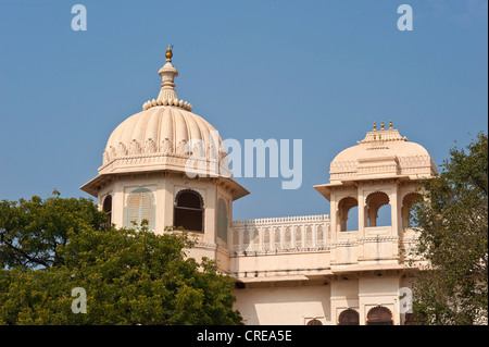 Fateh Prakash Palace, Teilansicht, Chittorgarh Fort, Rajasthan, Indien, Asien Stockfoto