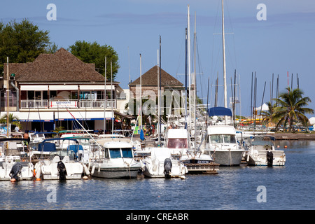 Hafen von Saint-Gilles-Les-Bains, La Réunion, Indischer Ozean Stockfoto