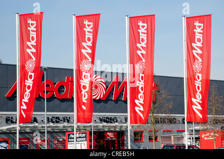 MediaMarkt der Metro Group, Metro AG, Düsseldorf, Nordrhein-Westfalen, Deutschland, Europa Stockfoto