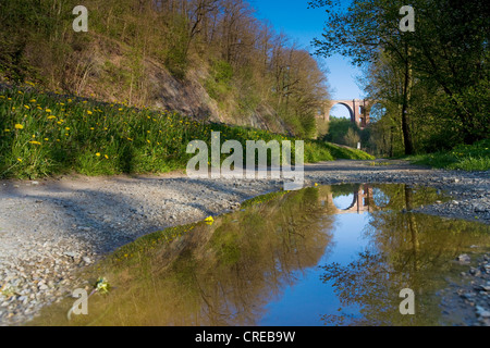 Eltertal Brücke in der Nähe von Jocketa, Deutschland, Sachsen, Vogtlaendische Schweiz Stockfoto