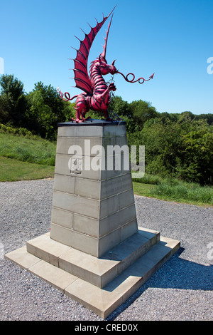 38. (Walisisch) Division Memorial bei Mametz Holz, Somme, Frankreich Stockfoto