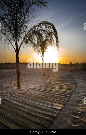 Sunrise Beach Boardwalk, Ocean City, Maryland USA Stockfoto