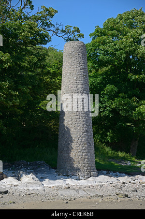 Kamin im ehemaligen Kupfer Hüttenwerk restauriert. Jenny braun Punkt Silverdale, Lancashire, England, Vereinigtes Königreich, Europa. Stockfoto