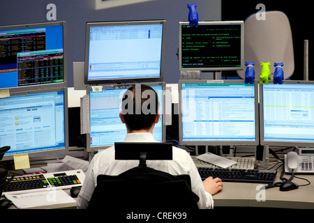 Handelssaal der Börse Frankfurt Börse, Deutsche Börse AG, Frankfurt Main, am Frankfurt Main, Hessen Stockfoto