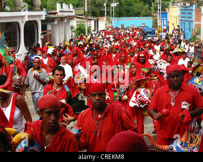 Tanz der Teufel während Fronleichnam (Venezuela), San Francisco de Yare Stockfoto