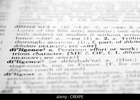 Wörterbuch-definition Stockfoto