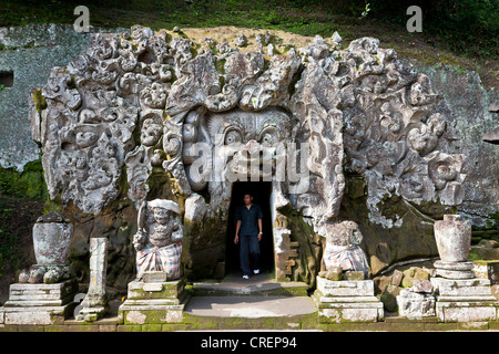 Eintritt in die Elefantenhöhle oder Goa Gajah, in der Nähe von Ubud, zentralen Bali, Bali, Indonesien, Südostasien, Asien Stockfoto