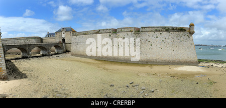 Eingang zur Zitadelle von Port Louis Morbihan Brittany France Stockfoto