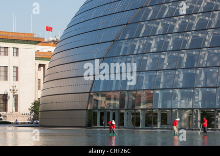 National Grand Theatre, (entworfen von Aeroports de Paris), in Peking, China Stockfoto