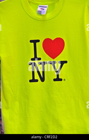 "I love New York"-t-Shirt, USA, New York City, Manhattan Stockfoto