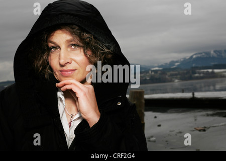 Porträt einer vierzig Jahre alt Frau Stockfoto