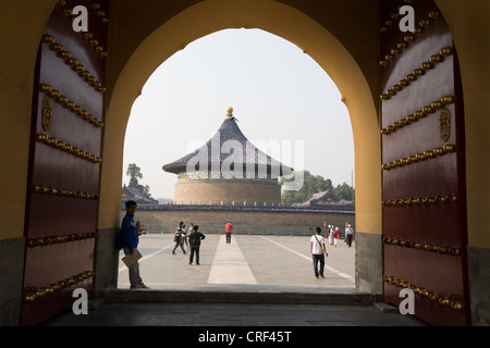 Imperial Gewölbe des Himmels im Himmelstempel Park Komplex, in Peking, China. Stockfoto