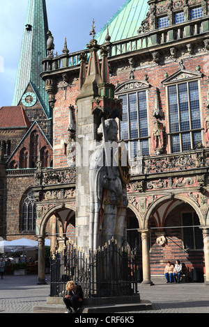 Bremer Marktplatz und Satzung des Roland, Germany 2012 Stockfoto