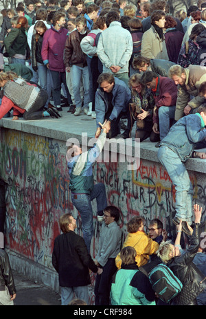 Maueroeffnung, Berlin Stockfoto