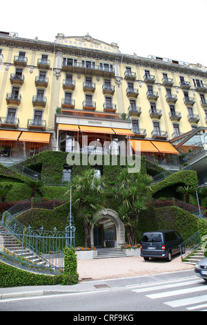 Grand Hotel Tremezzo Lake Como Lombardei Seen in Italien Italien Stockfoto