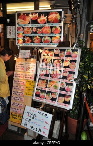 Restaurant, Tsukiji fish Market, Tokio, Japan, Asien Stockfoto