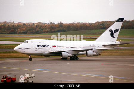 Hamburg, Deutschland, Boeing 747 SP, Iran Air Stockfoto