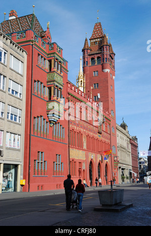 Rathaus (Town Hall), Basel, Schweiz Stockfoto