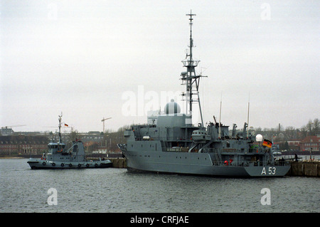 Kiel, Deutschland, Flottenservice Boot Stockfoto