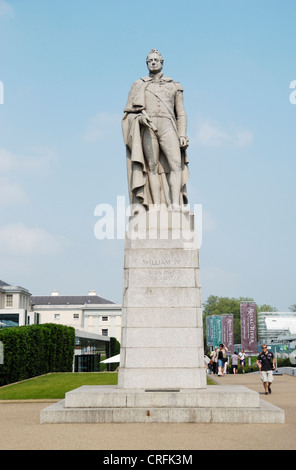 Statue von König Wilhelm IV., Greenwich, London, UK Stockfoto