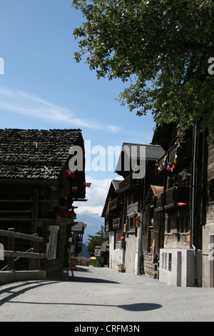 Dorf von St-Luc Stockfoto