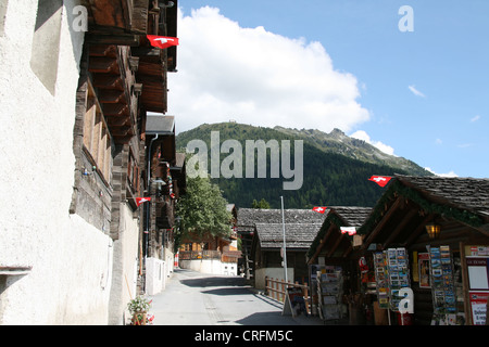 Dorf von St-Luc Stockfoto