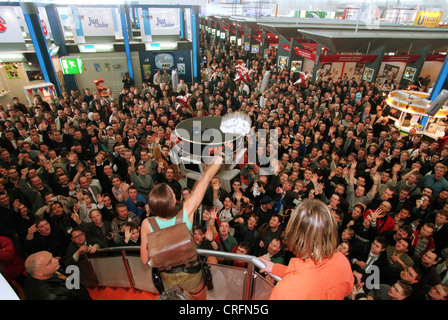 Hannover, Deutschland, Lara Croft auf der CeBIT 2000 Stockfoto