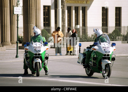 Berlin, Deutschland, Polizei-Motorräder Stockfoto