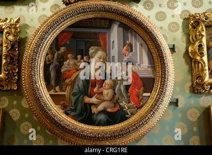 Madonna mit Kind von Fra Filippo Lippi Palatina Galerie Pitti Palace Florenz Italien Stockfoto