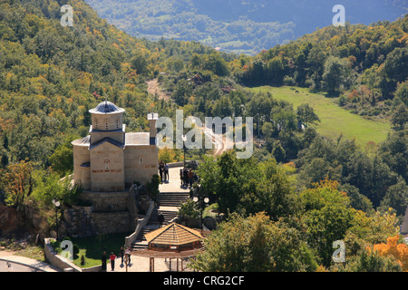 Blick vom Kloster Ostrog, Montenegro Stockfoto