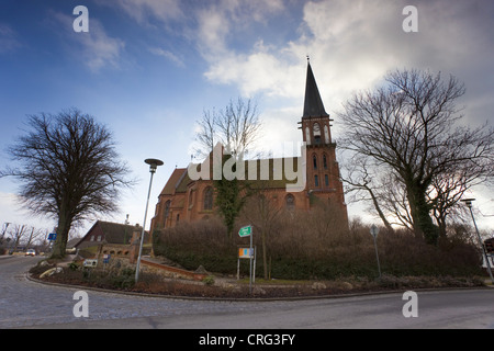 Kirche in Wustrow, Deutschland, Mecklenburg-Vorpommern, Wustrow Stockfoto