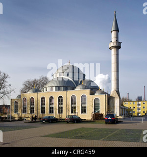 DITIB-Moschee in Duisburg, Deutschland, Nordrhein-Westfalen, Ruhrgebiet, Duisburg Stockfoto