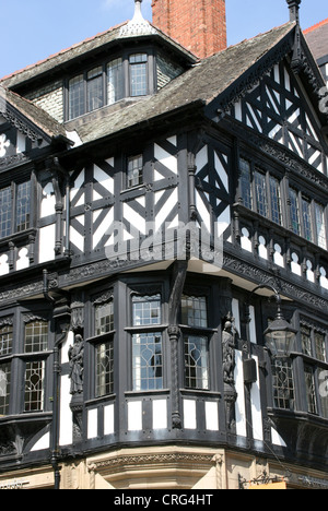 architektonisches Detail Eastgate Street Chester Cheshire England UK Stockfoto