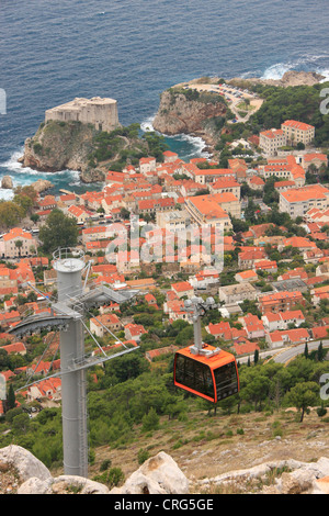 St. Lawrence Festung und alte Stadt von Dubrovnik, Kroatien Stockfoto