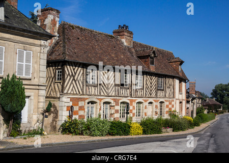 Le Bec-Hellouin, Haute-Normandie, Frankreich Stockfoto