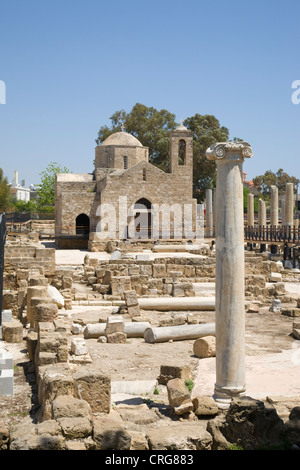 Agia Kyriaki Chrysopolitissa Kirche, Paphos, Zypern. Stockfoto