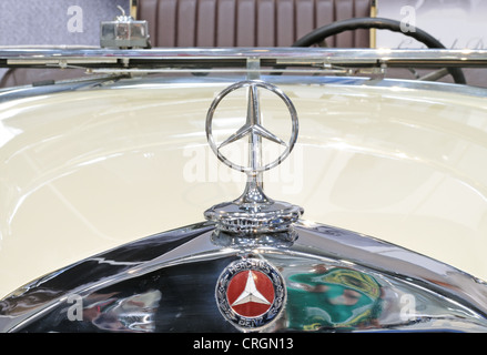 Detailansicht des Roadsters Mercedes 200 Kurz vor. Stockfoto