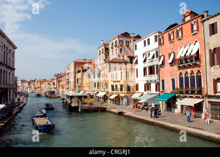 Canale di Cannaregio, Blick vom Ponte Delle Guglie, Italien, Venetien, Venedig Stockfoto