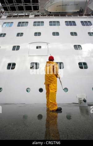 Meer Mensch Baümen Kreuzfahrtschiff, Costa Rica, Puerto de Limon Stockfoto