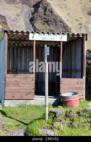 Hottentotten Bushaltestelle, Tristan Da Cunha Stockfoto