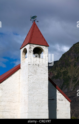 Außenseite des St.-Josephs katholische Kirche, Tristan Da Cunha, Süd-Atlantik Stockfoto
