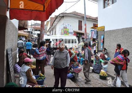 Mercado Centrale de San Pedro, Cusco, Peru Stockfoto