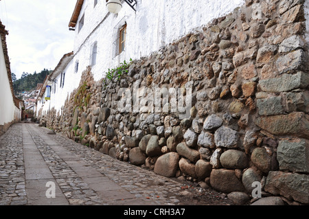 Inca Steinarbeiten - Cusco, Peru Stockfoto