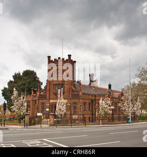 Kings Lynn Edwardian Stadtbibliothek finanziert und von Philanthrop Andrew Carnegie eröffnet. Stockfoto