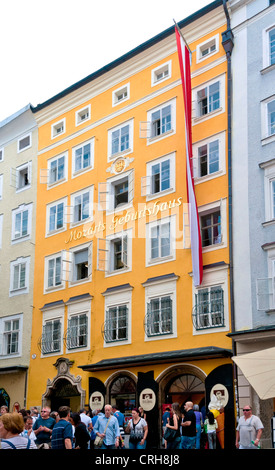Salzburg, Österreich - Mozarts Geburtshaus Stockfoto
