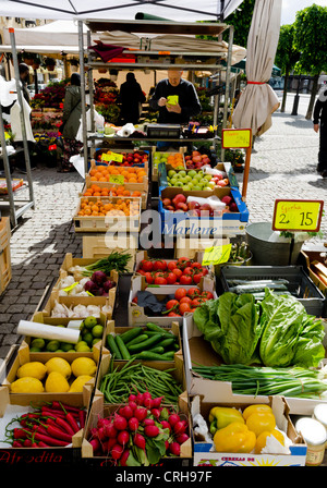 Marktstand in Stockholm, Schweden Stockfoto