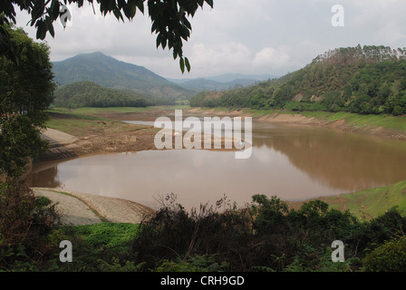 eine Landschaft aus Western Ghats, Kerala, Indien Stockfoto